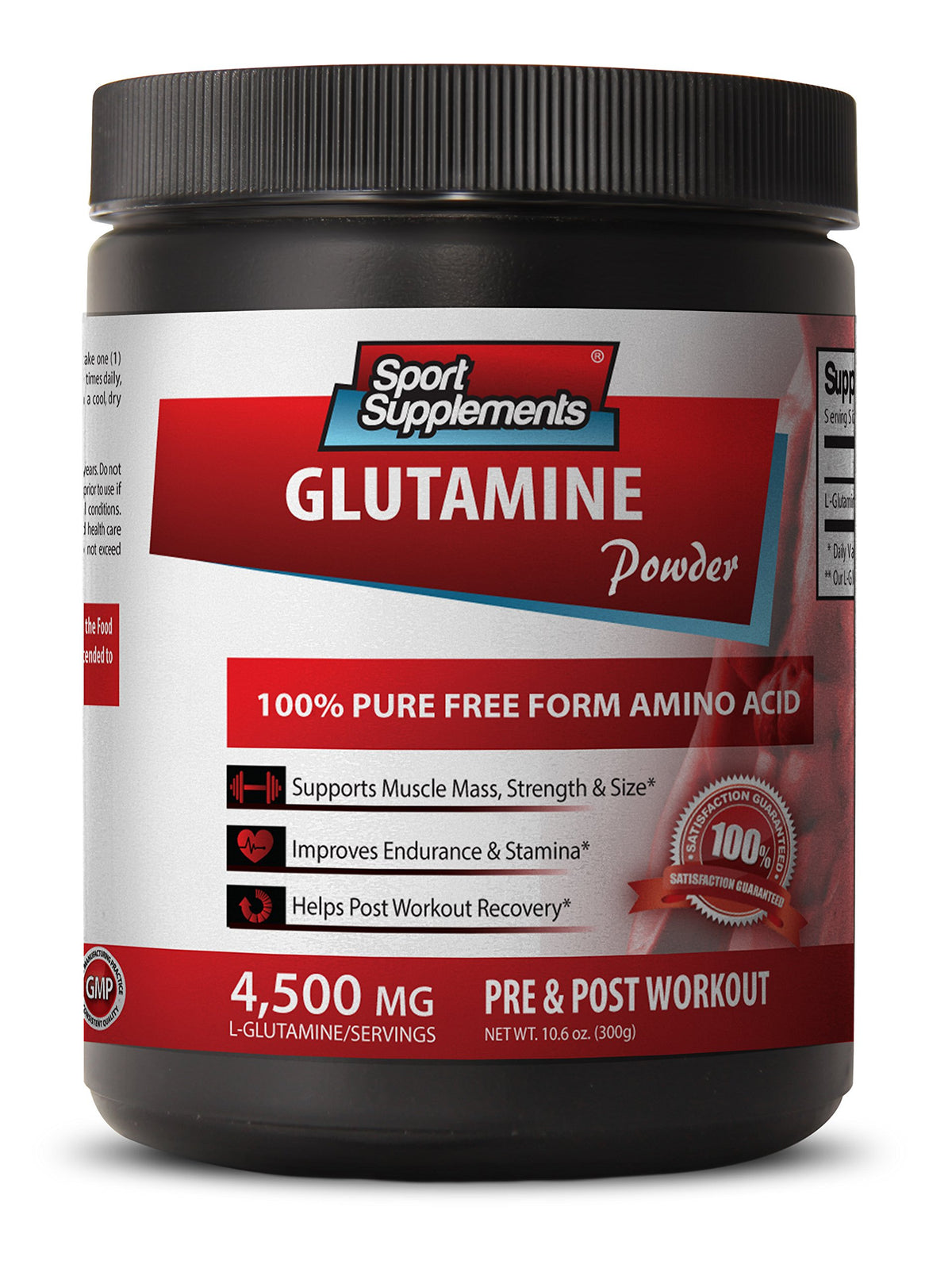 Sport Supplement L-Glutamine Powder - 300 Grams