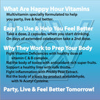 Happy Hour Vitamins Multivitamin for Better Mornings - 60 Capsules - image 7