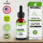Natganics Organic Hemp Oil 1000mg - Ultra Premium Hemp Oil Drops