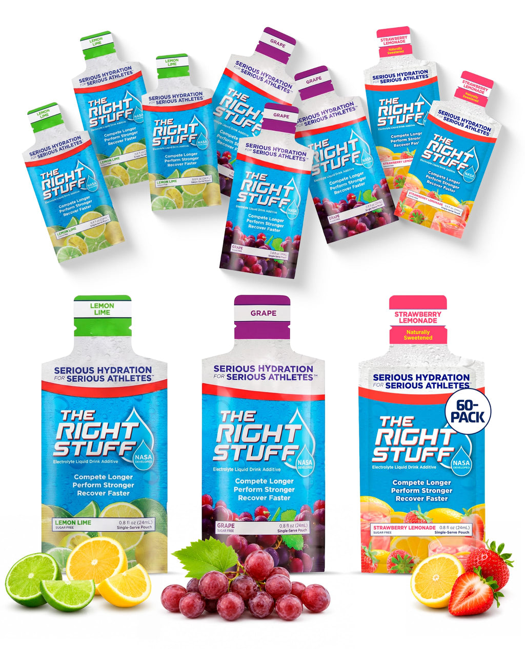 The Right Stuff NASA Electrolyte Drink Concentrate - 60 Packets