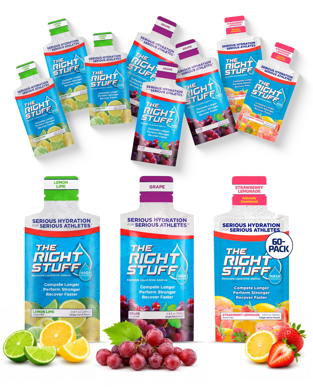The Right Stuff NASA Electrolyte Drink Concentrate - 60 Packets