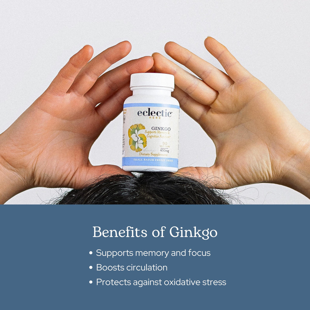 Eclectic Institute Ginkgo Biloba Cognitive Support - 120 Capsules - image 4