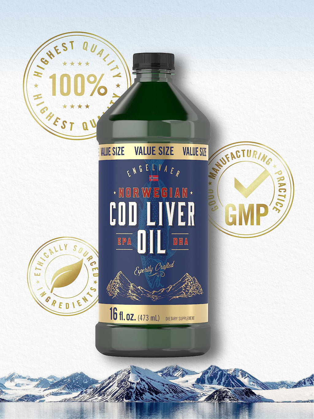 Carlyle Norwegian Cod Liver Oil - 16 fl oz (Pack of 3) - image 5