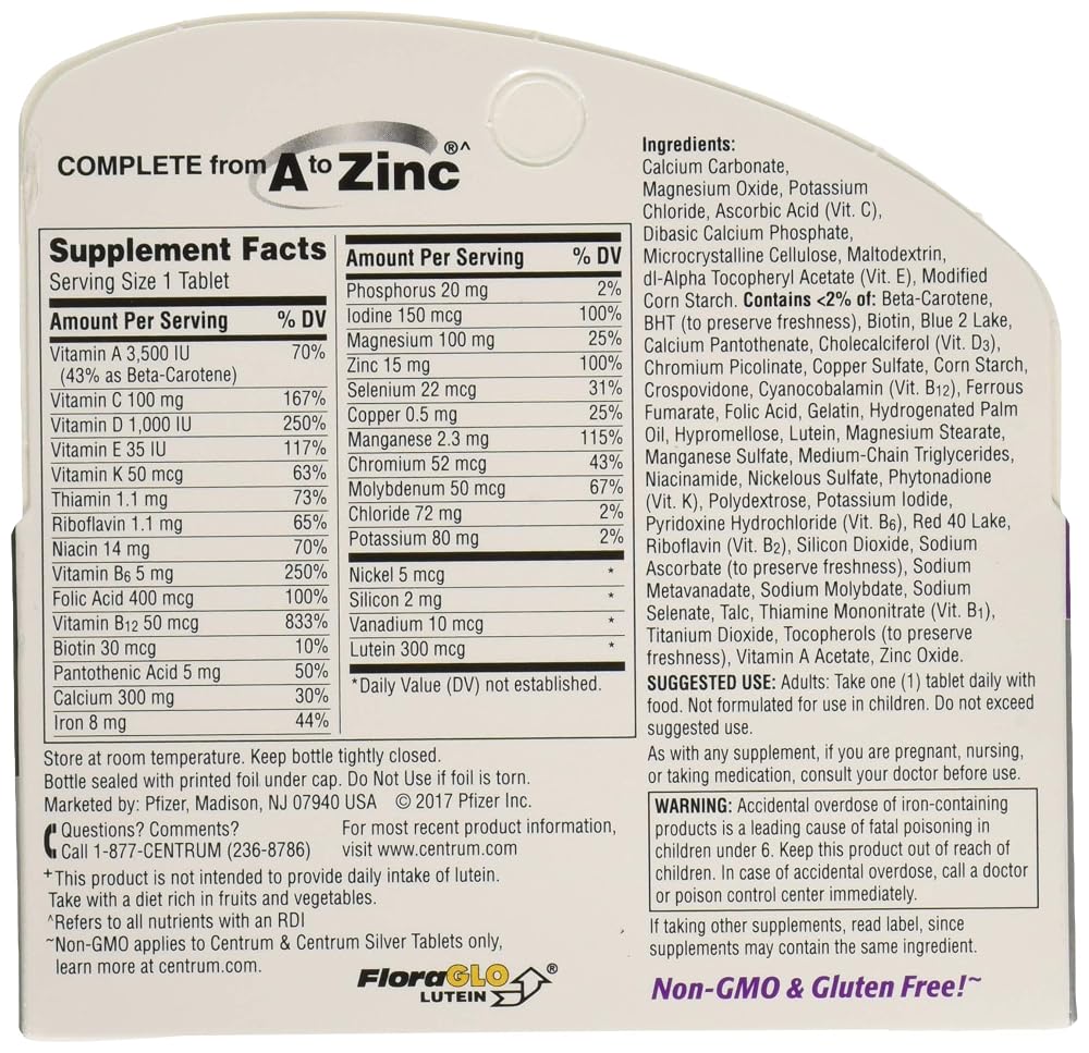 ZEYUMEE Centrum Silver Women's Multivitamin - 130 Tablets - image 2