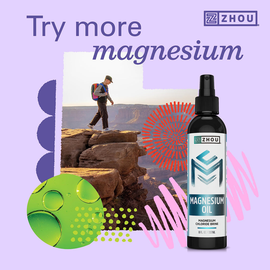 ZHOU Magnesium Glycinate 350mg for Sleep - 180 Capsules - image 4