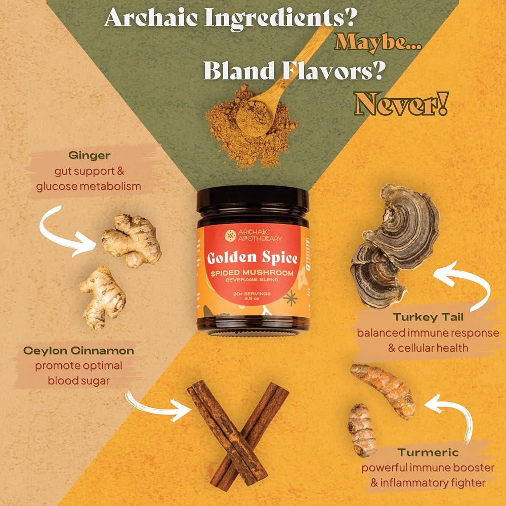 Archaic Apothecary Golden Spice Golden Milk Turmeric Latte - 20 Servings - image 2