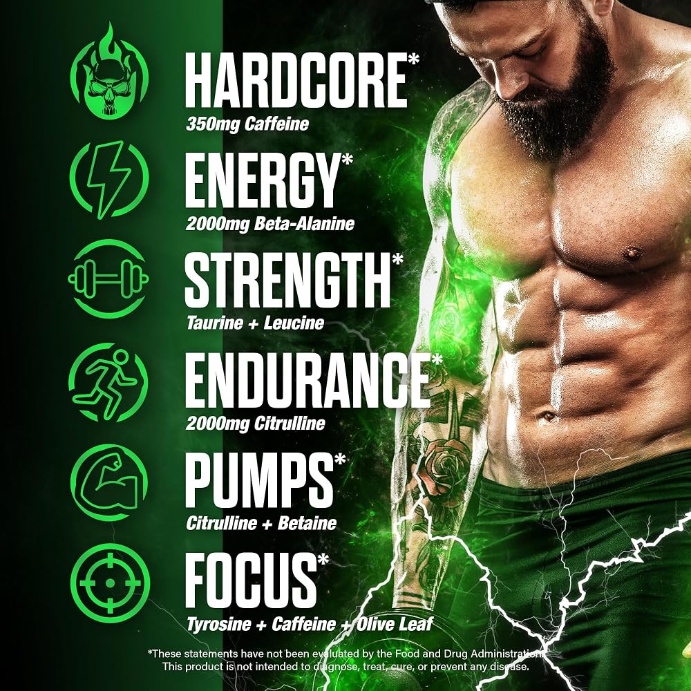 JNX SPORTS The Shadow! Strong Pre Workout, High Stim, 30 Servings