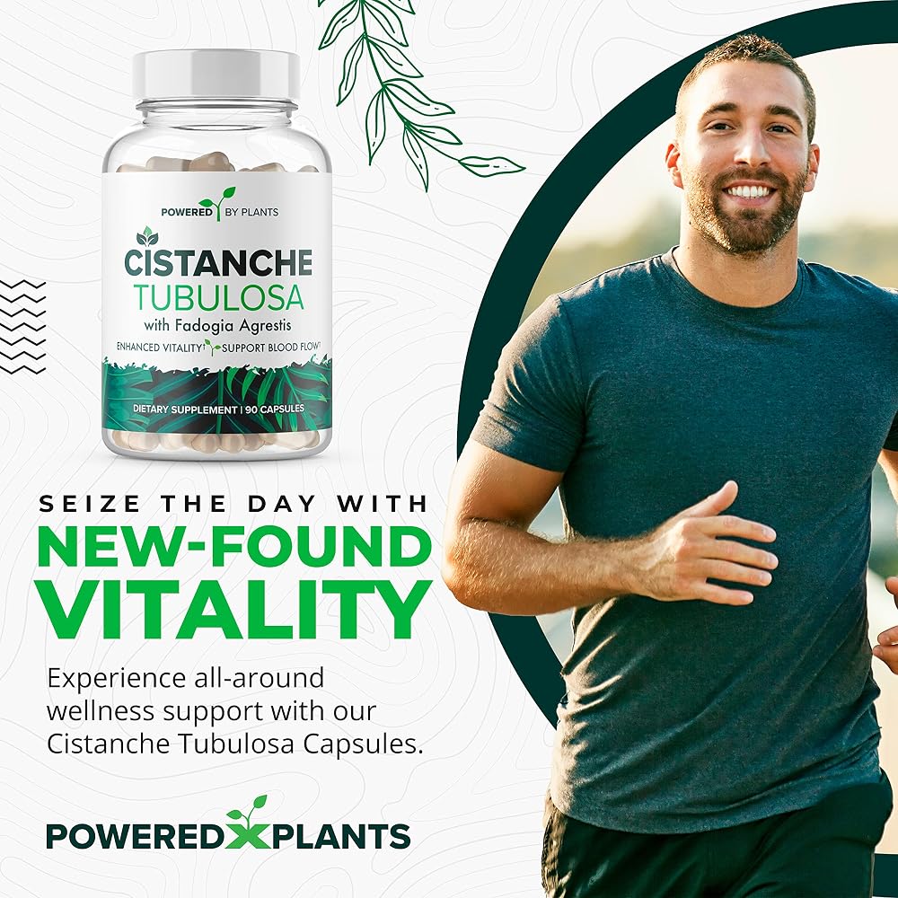 Powered X Plants Cistanche Tubulosa & Fadogia Agrestis - 90 Capsules - image 2