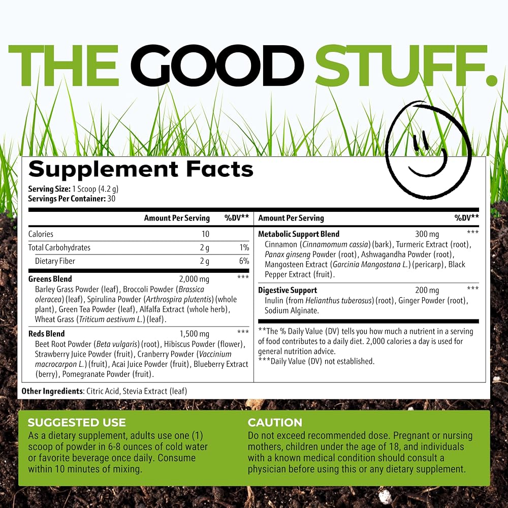 Get Green, Human Daily Greens Superfood Powder - 30 Servings - image 4