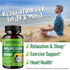 NATURELO Magnesium Glycinate 200 mg - 240 Capsules - image 4