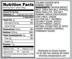 Simply Snackin Italiano Chicken Breast with Romano Cheese - 20 Snacks - image 2