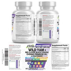 Clean Nutraceuticals Wild Yam Root Hormone Balance Capsules - 60 Count - image 5