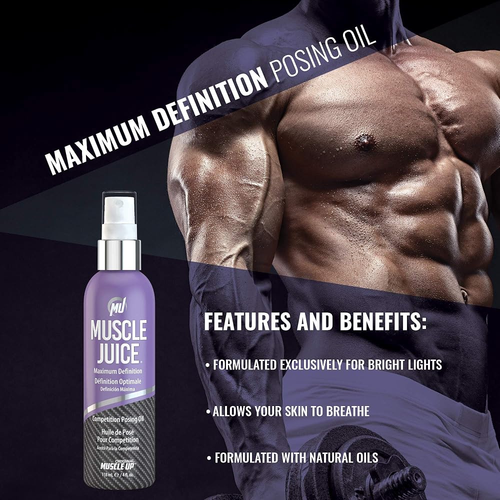 Pro Tan Muscle Juice Maximum Definition Posing Oil - 1 Fl Oz - image 3