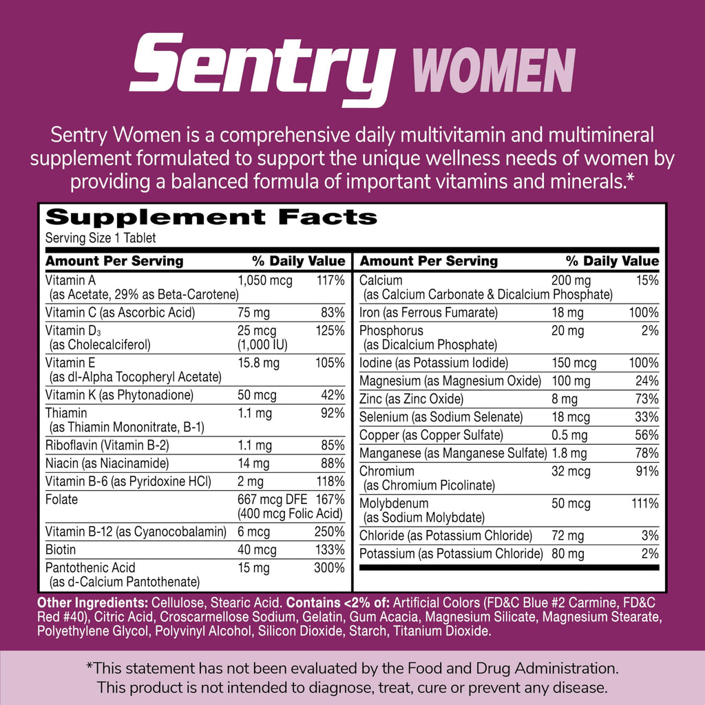 21st Century Sentry Women Multivitamin with Iron & Calcium - 120 Tablets - image 11
