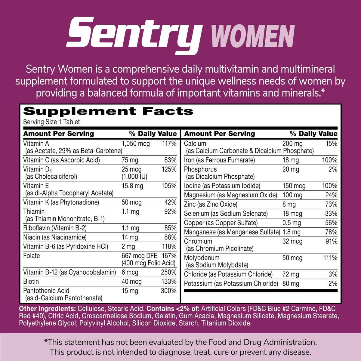 21st Century Sentry Women Multivitamin with Iron & Calcium - 120 Tablets - image 11