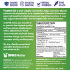 XPRS Nutra Vitamin D3 Powder (Cholecalciferol) - Unflavored VIT D