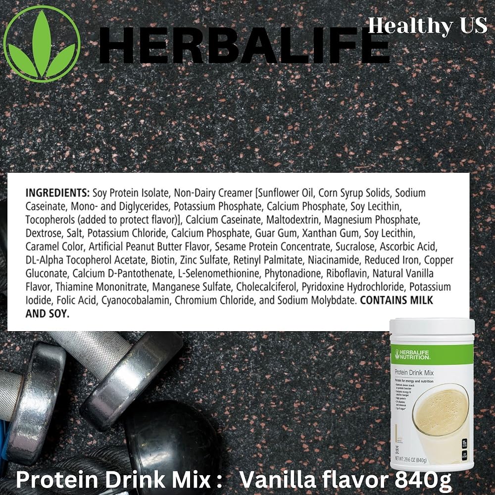 Herbalife Protein Drink Mix Vanilla Flavor - 840g - image 4
