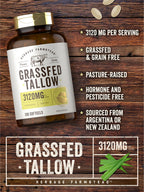 Carlyle Grass Fed Beef Tallow 3120mg - 200 Softgels - image 4