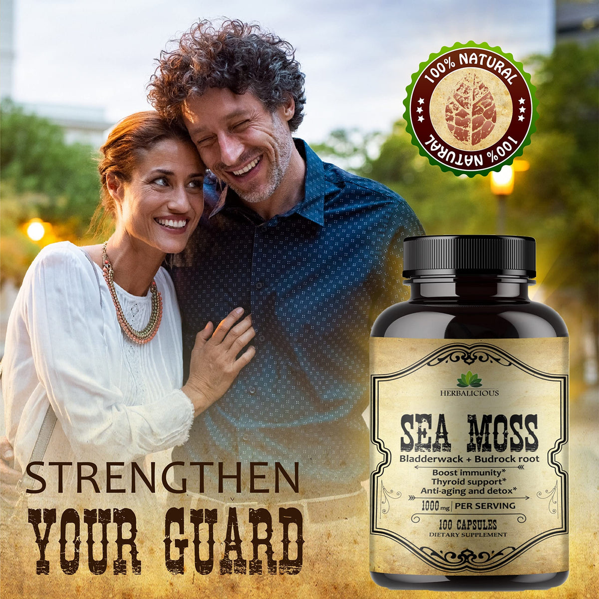 HERBALICIOUS Sea Moss Capsules with Bladderwrack & Burdock Root - 100 Capsules - image 5