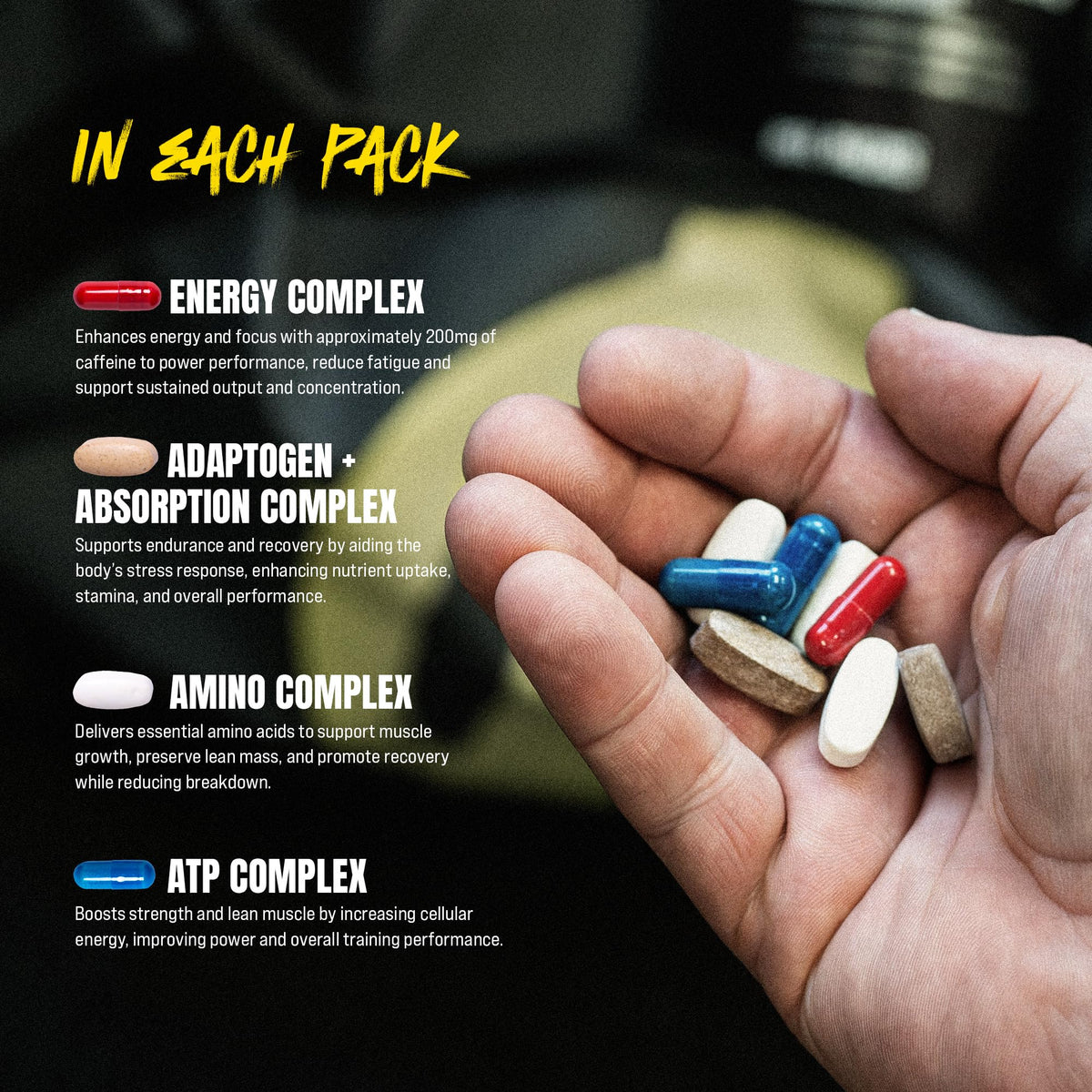 Animal M-Stak Anabolic Mass Gainer Bodybuilding Supplement - 21 Packs - image 3