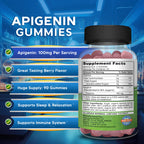 aSquared Nutrition Apigenin 100mg with L-Theanine Gummies - 90 Count - image 5