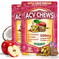 YouChews Apple Cider Vinegar Gummies with Prebiotics & Postbiotics - 60 Count