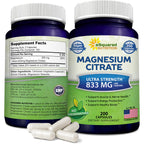 aSquared Nutrition Magnesium Citrate 833mg - 200 Capsules