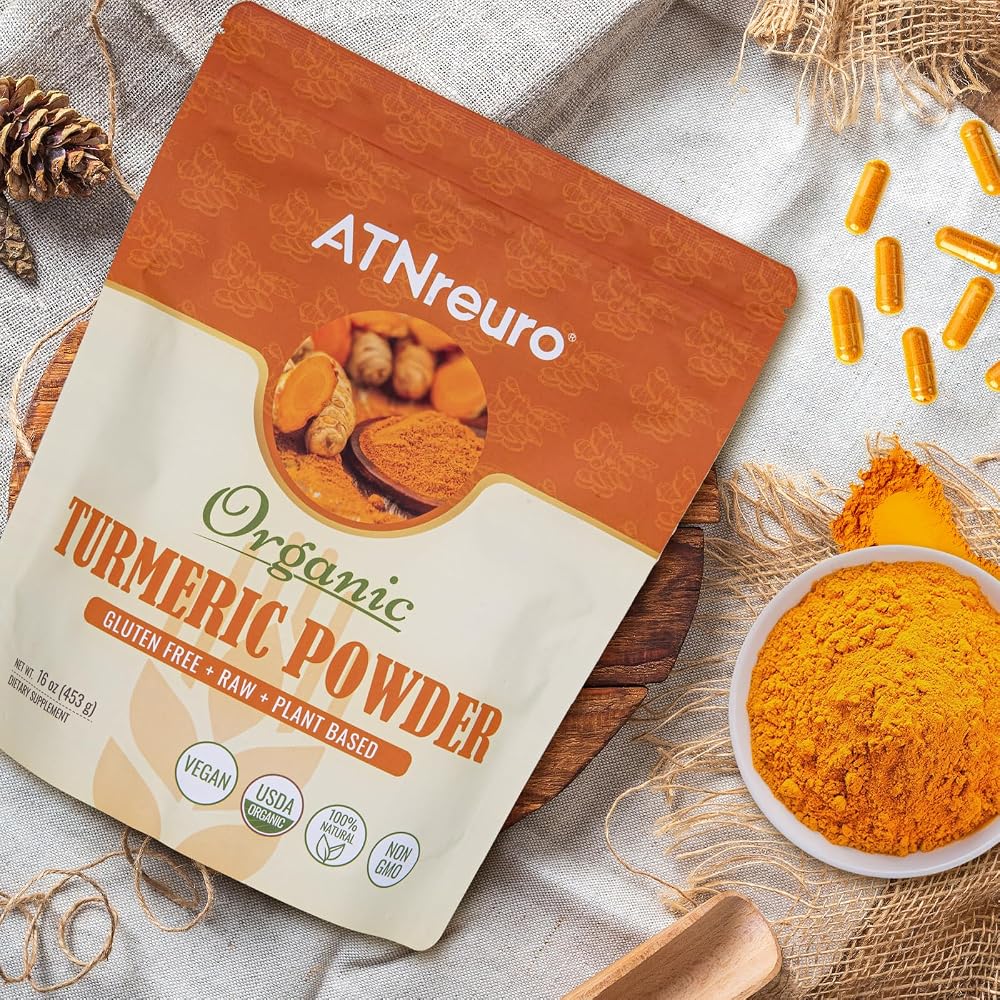ATNreuro Organic Turmeric Powder - 16 oz - image 2