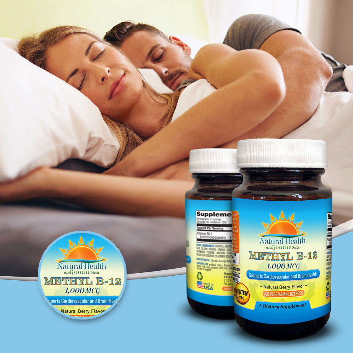 Natural Health Goodies Methyl B12 1000 mcg Bioactive Methylcobalamin - image 4