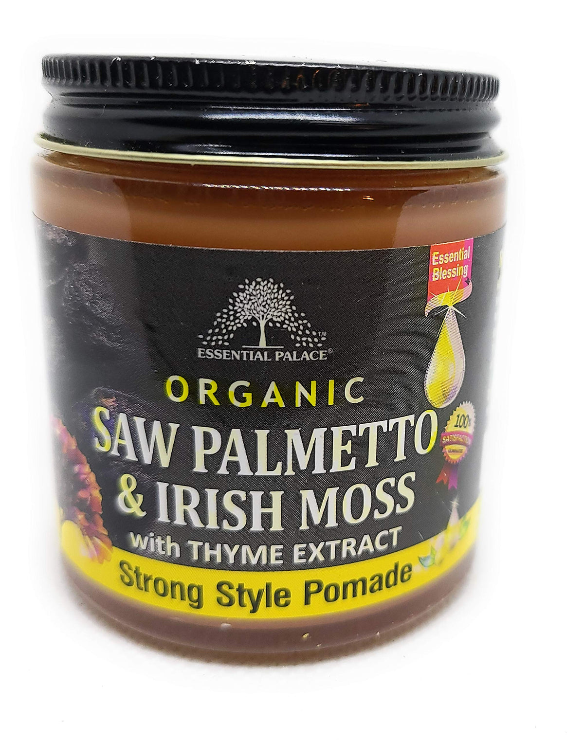 Essential Palace Organic Saw Palmetto & Irish Moss Hair Pomade - 4 Fl Oz