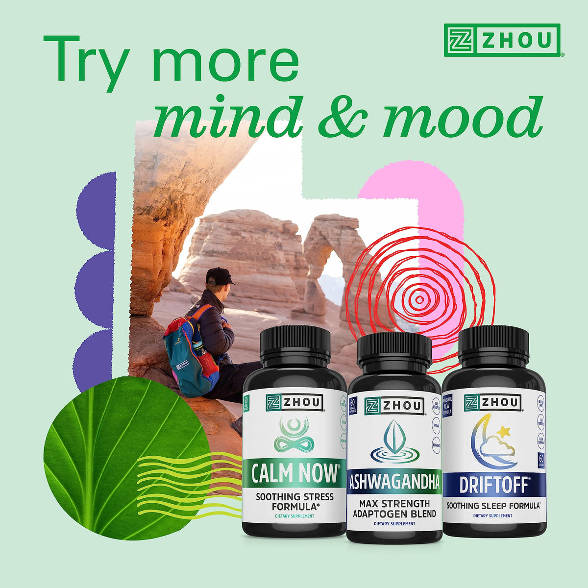 ZHOU Neuro-Peak Brain Vitamins - 30 Vegetarian Capsules - image 5