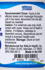 KALA HEALTH MSMPure Maximum Strength MSM Cream - 1 oz - image 2