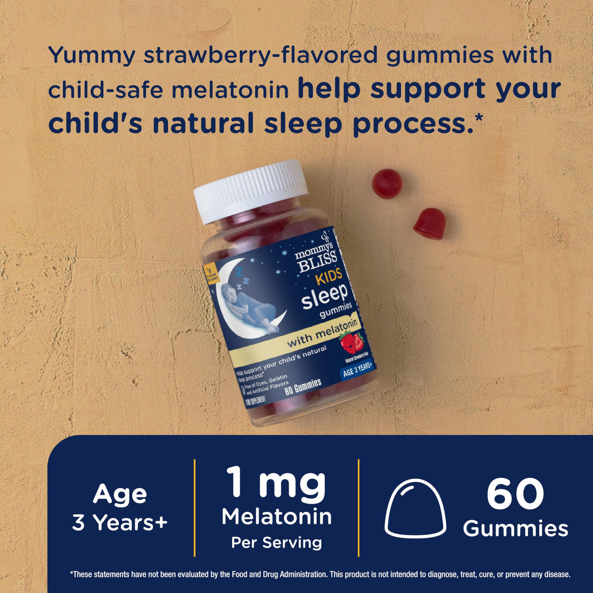 Mommy's Bliss Kids Sleep Support Melatonin Gummies - 60 Gummies - image 2