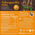 NATURION Ashwagandha Max Organic Powder & Extract - 120 Vegan Capsules - image 4
