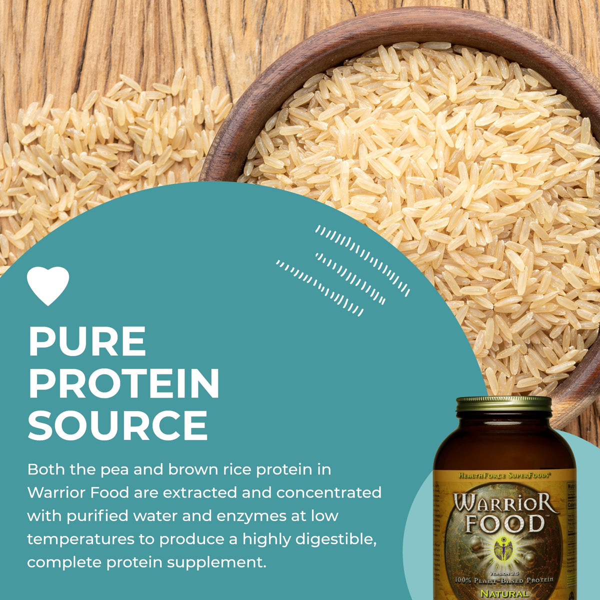 HEALTHFORCE SUPERFOODS Warrior Food Protein Powder - 500g - image 5