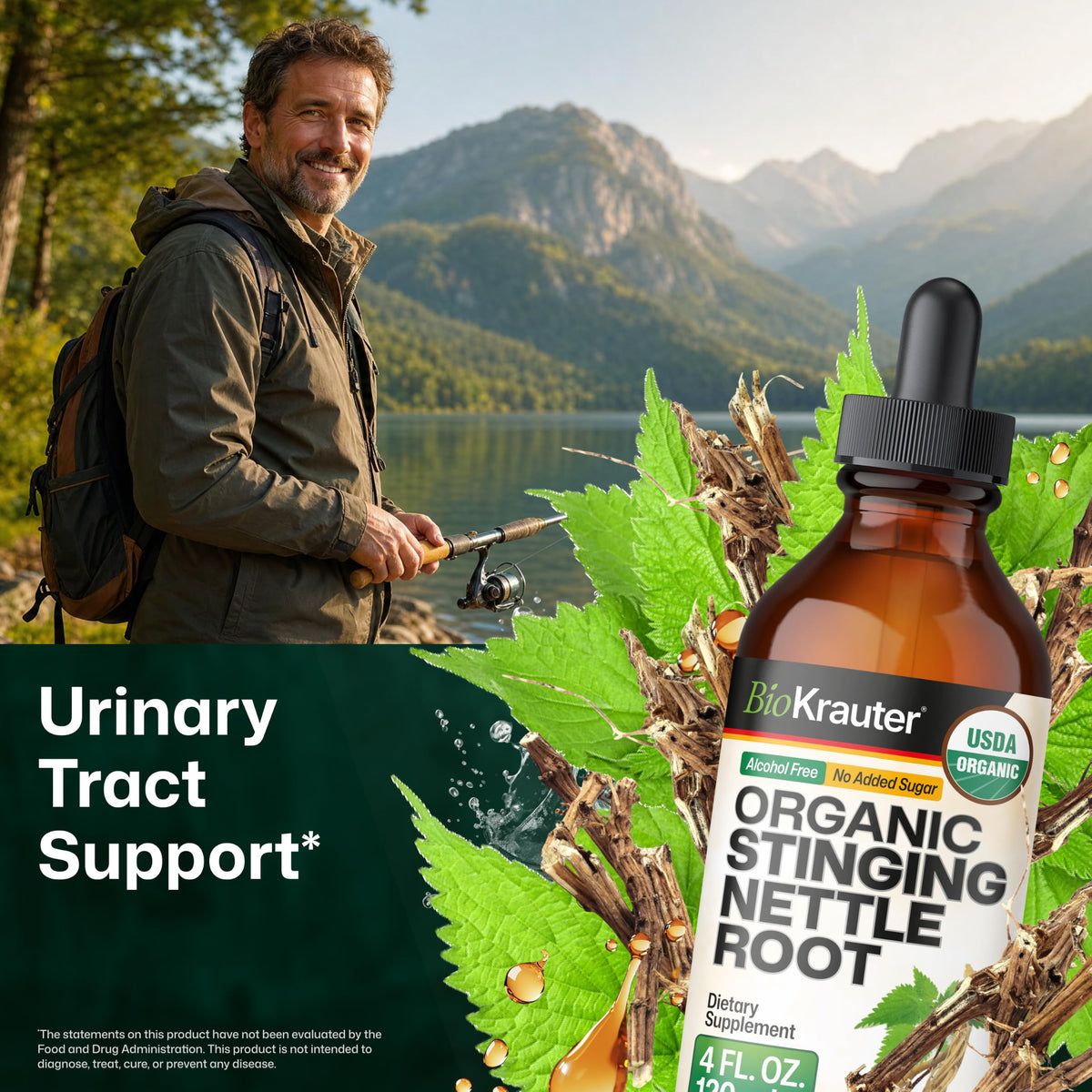 BIO KRAUTER Stinging Nettle Root Drops Organic - 4 Fl Oz - image 2