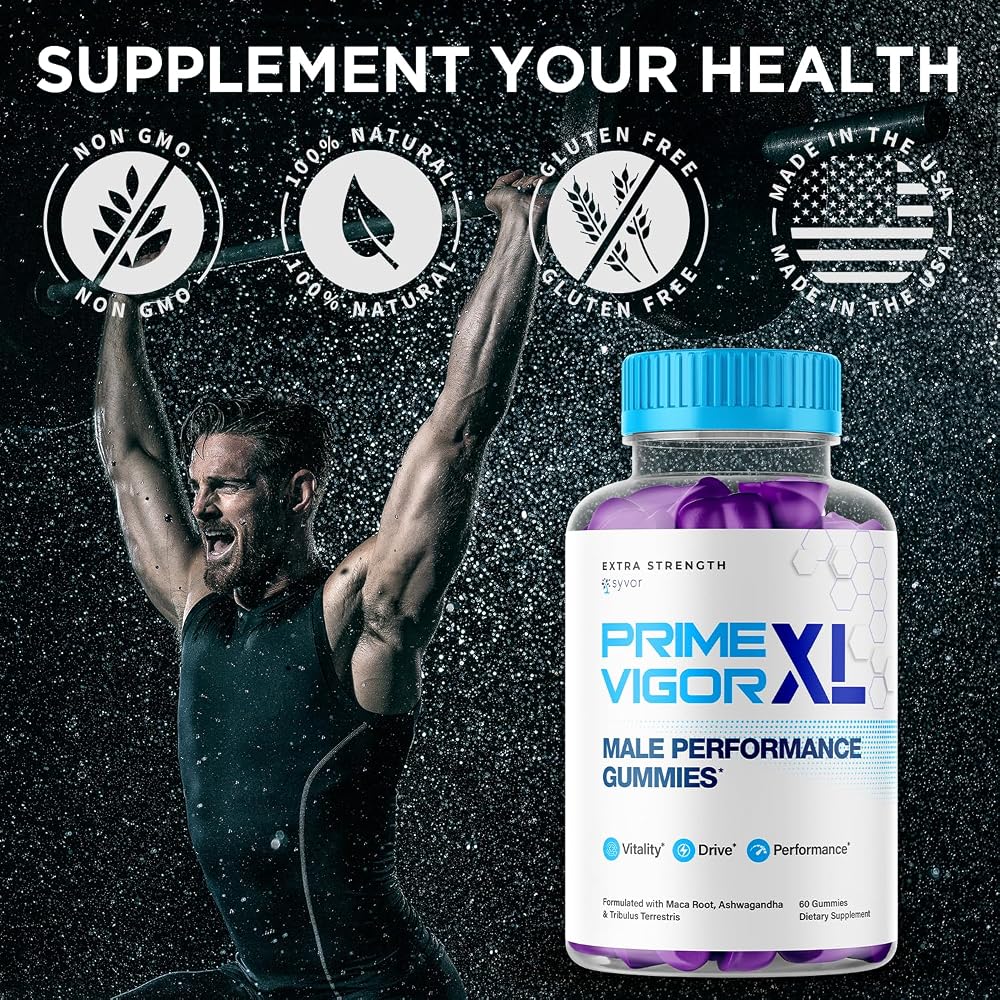 Syvor Prime Vigor XL Gummies Maximum Strength - 60 Gummies - image 5