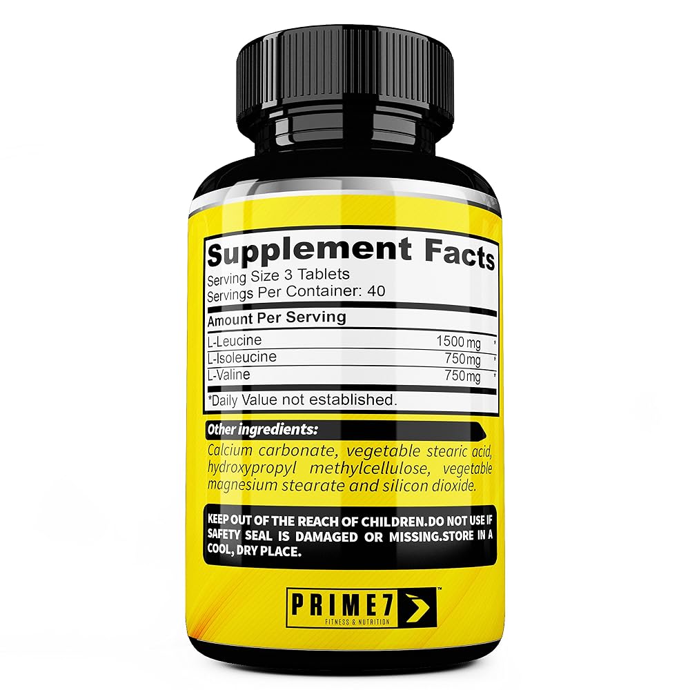 PRIME7 BCAA 3000 Amino Acids Non-GMO Formula - 120 Tablets - image 4