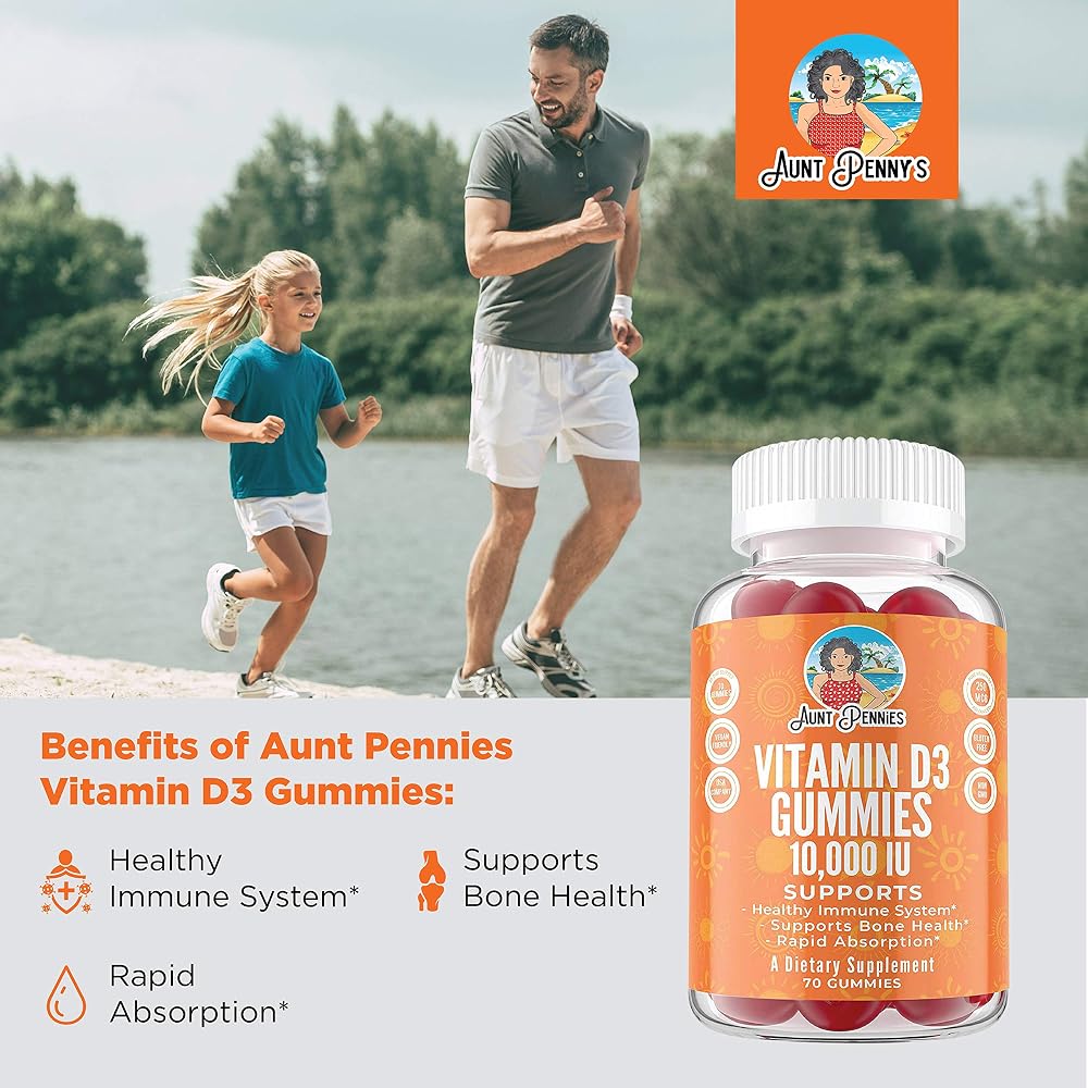 flexSTICK Vitamin D3 10000 IU Gummies Immune Support - 70 Gummies - image 5