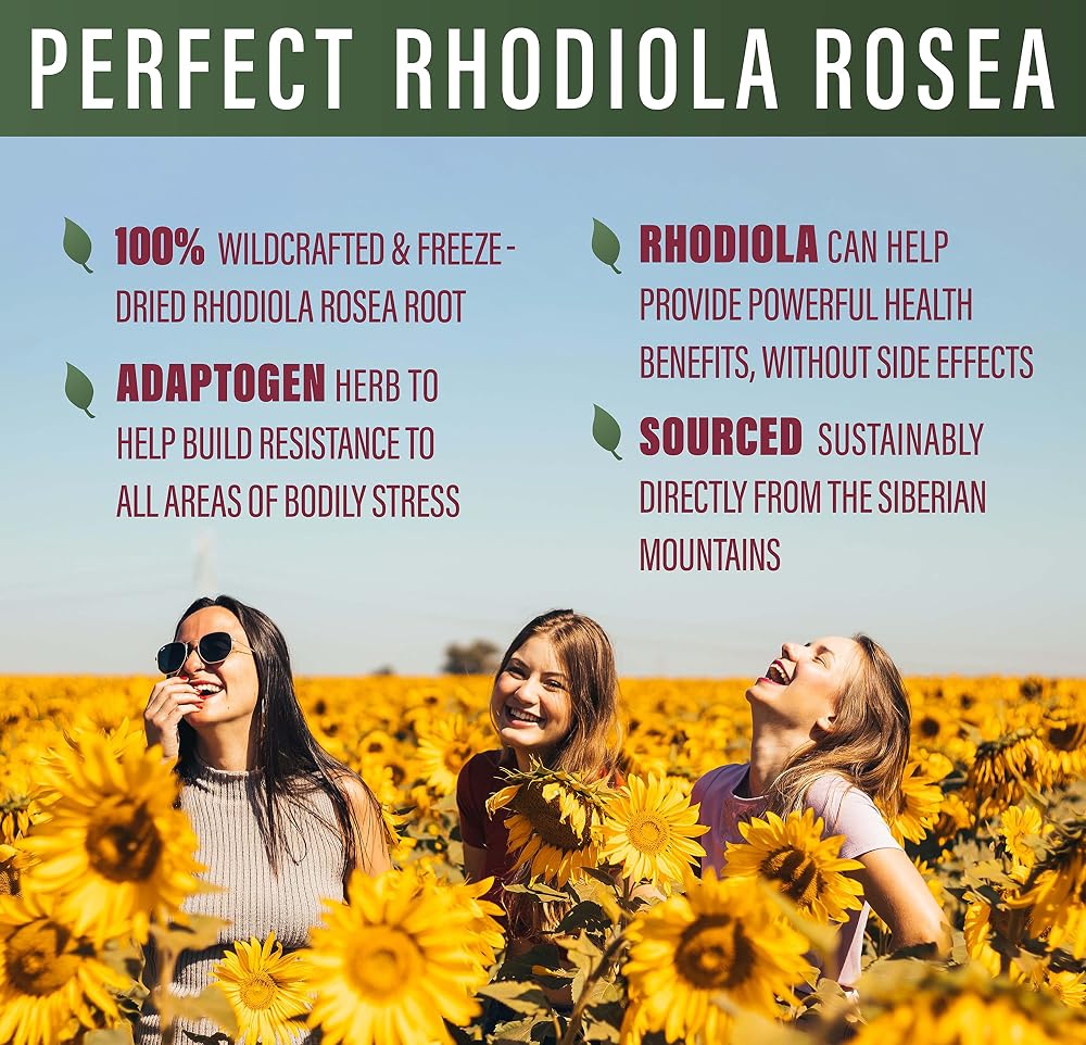 Perfect Supplements Rhodiola Rosea - 60 Vegetarian Capsules - image 4
