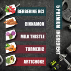 BMVINVOL Berberine HCl with Ceylon Cinnamon & Turmeric - 90 Capsules - image 3