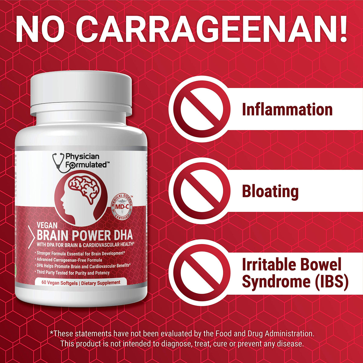 Physician Formulated Vegan DHA Omega 3 Brain Support - 60 Softgels - image 8