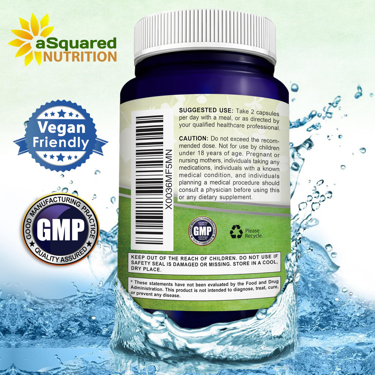 aSquared Nutrition Luteolin 100mg Brain & Memory Support - 120 Capsules - image 7