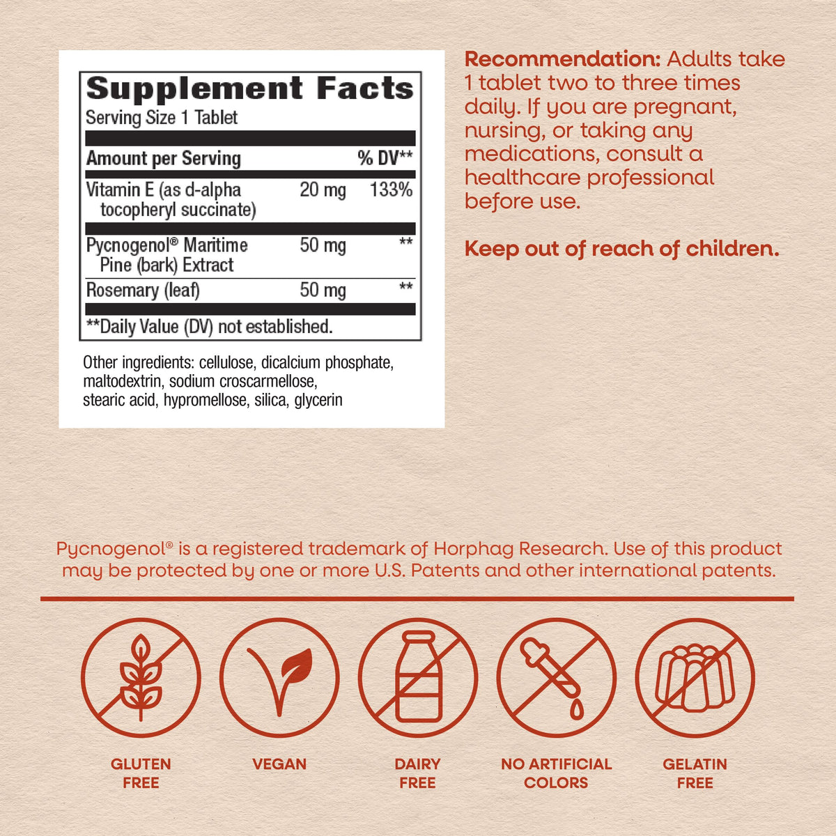 Nature's Way Pycnogenol 50mg Circulation Support - 30 Tablets - image 6