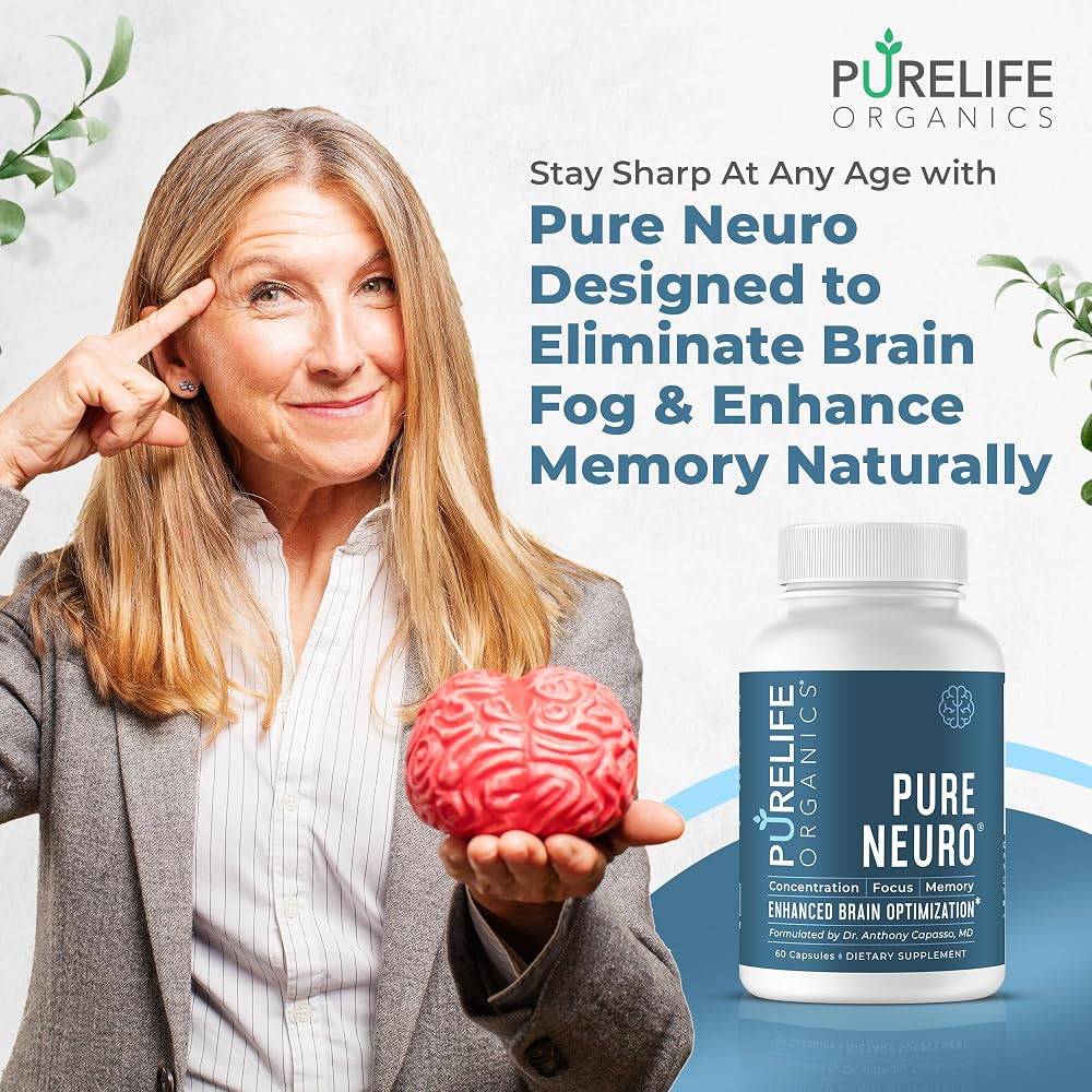 PureLife Organics Pure Neuro Brain Support - 60 Capsules - image 3
