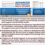 Advanced Kidney Essentials Multivitamin. Kidney Support Supplement