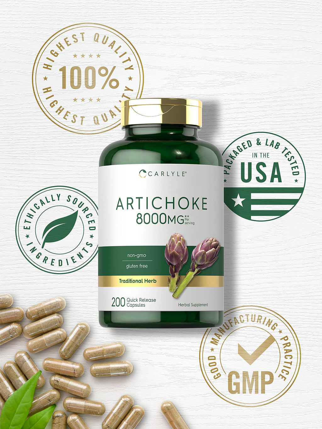 Carlyle Artichoke Extract - 200 Capsules - image 5