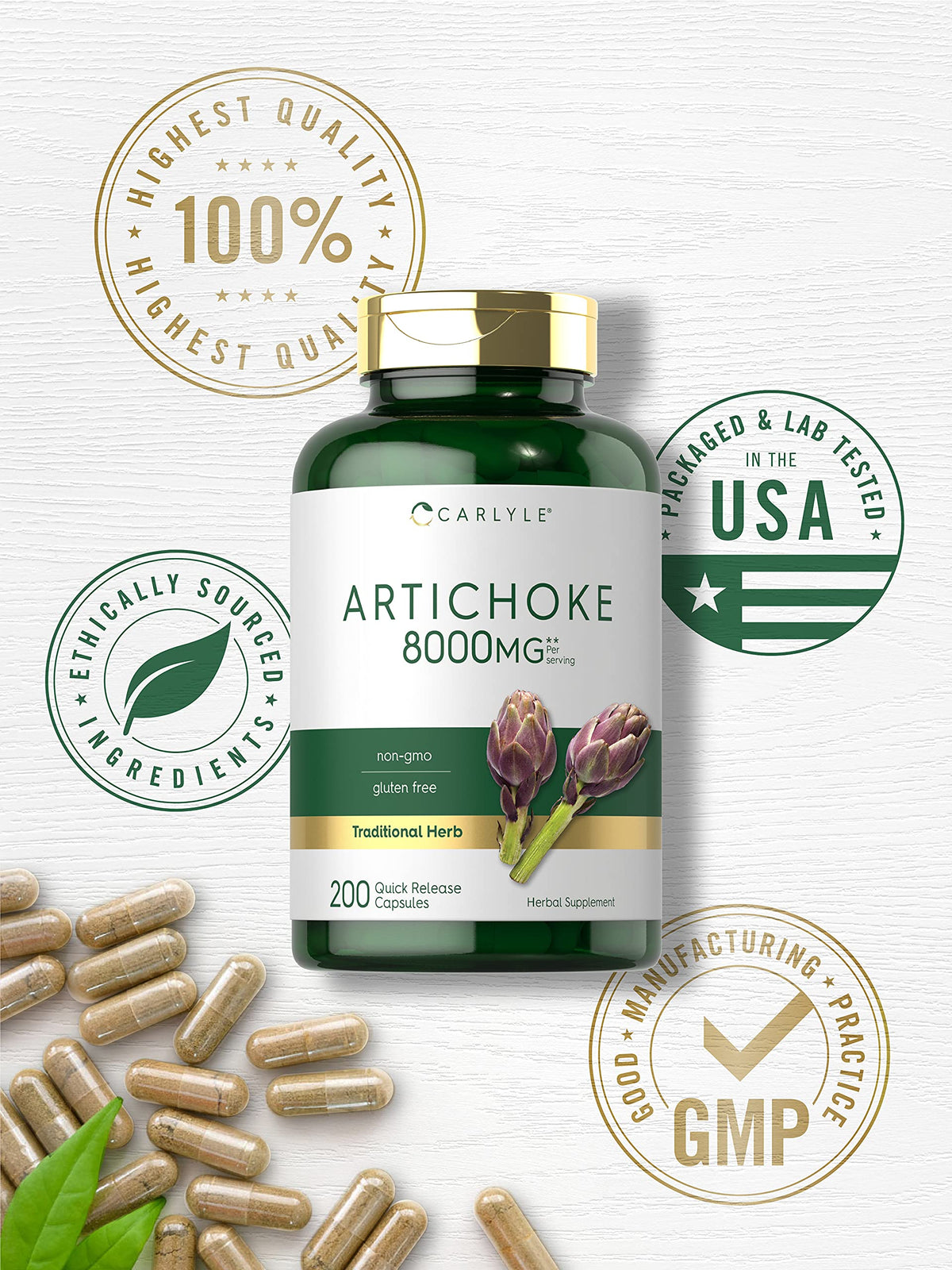 Carlyle Artichoke Extract - 200 Capsules - image 5