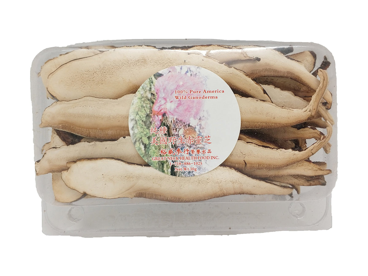 Yu Wei Ginseng American Wild Red Ganoderma Slices - 30g