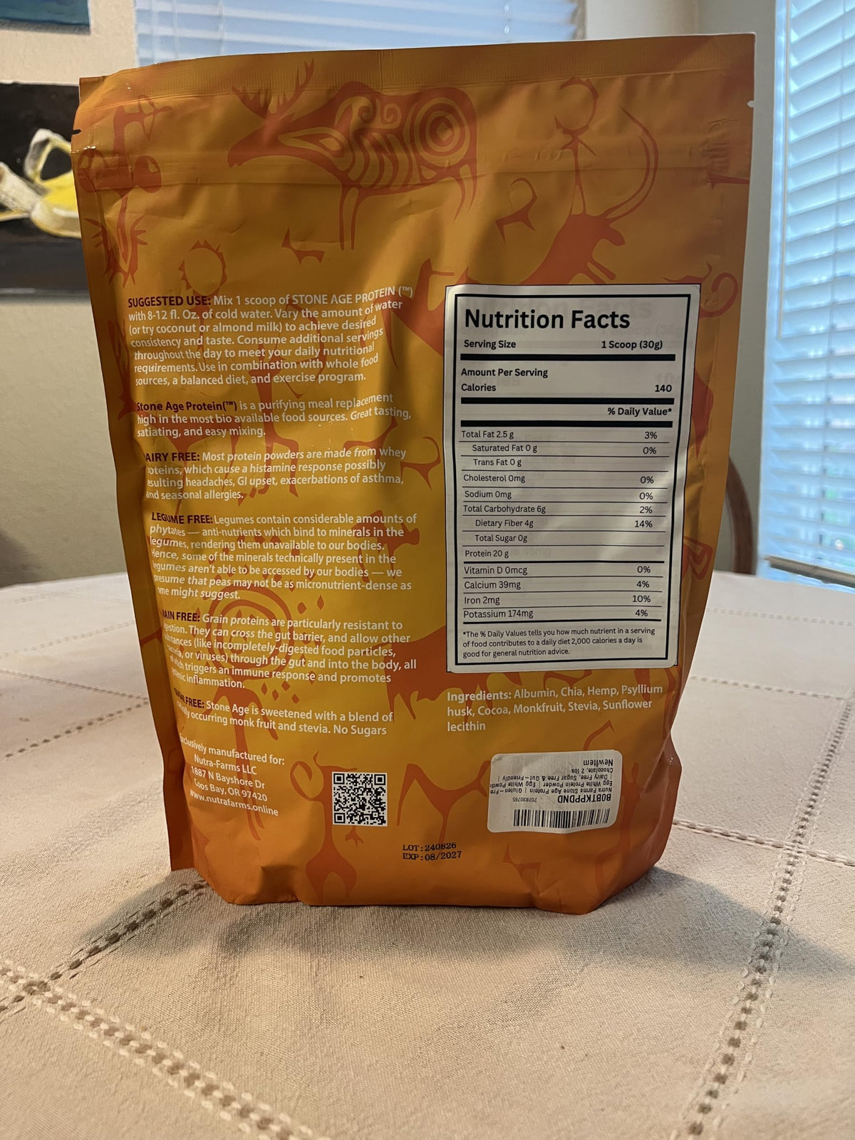 Nutra-Farms Stone Age Protein Powder Chocolate - 30 Servings - image 4
